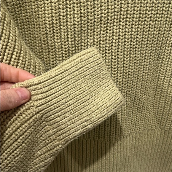 Women's Tan 100% Organic Cotton Sweater Size XS - Picture 2 of 7